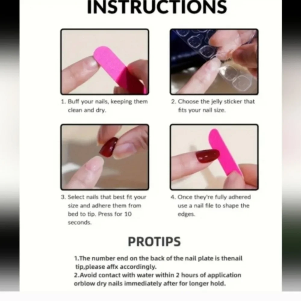 🔥3/$21 Elegant Pink Press On Nail Set